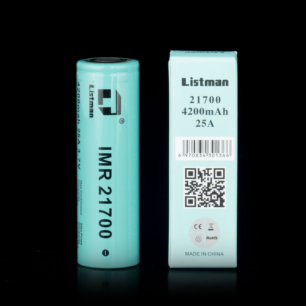 Accu Listman 21700 4200mAh 25A