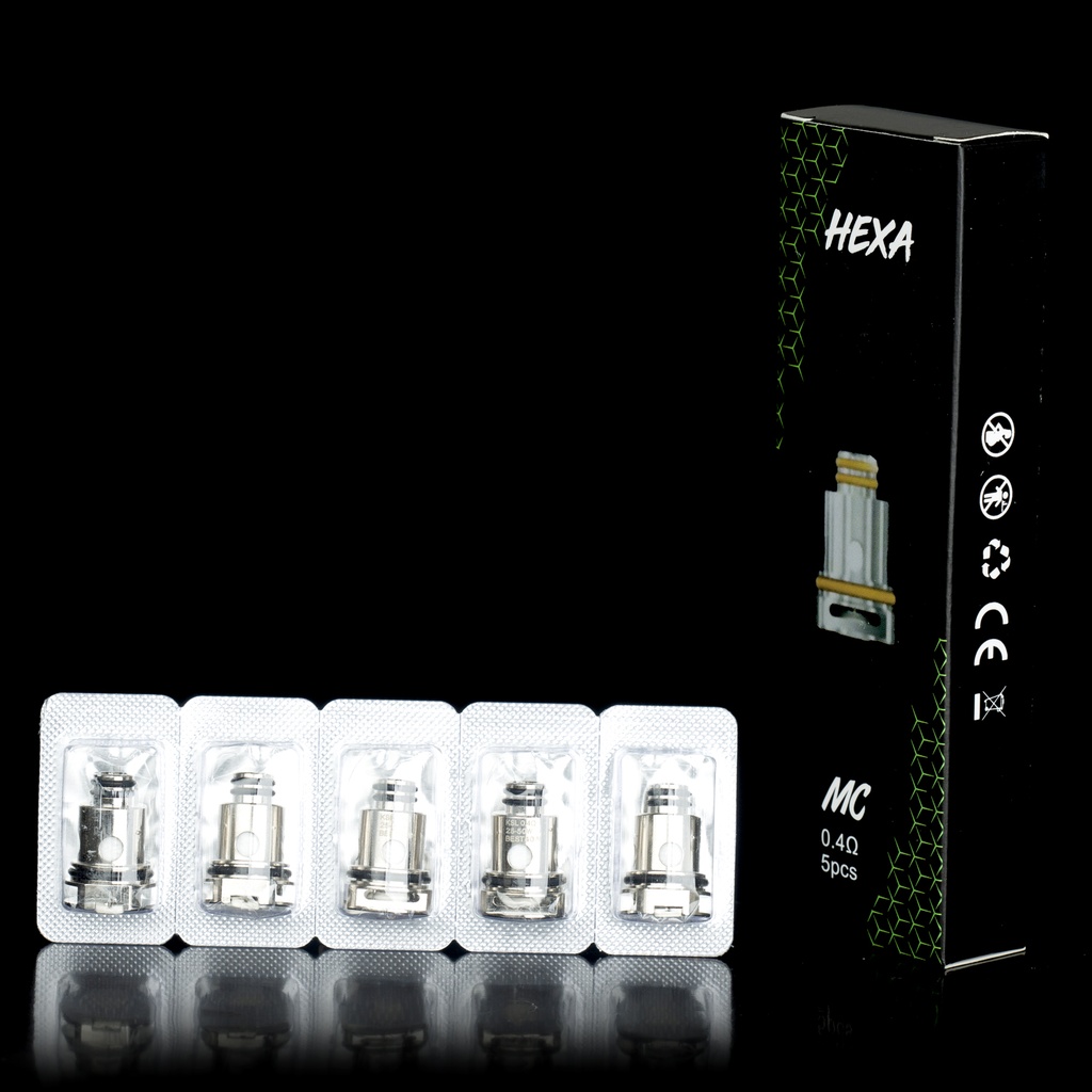 Pack de 5 résistances Hexa MC pour Smok RPM 40 / 80 etc.