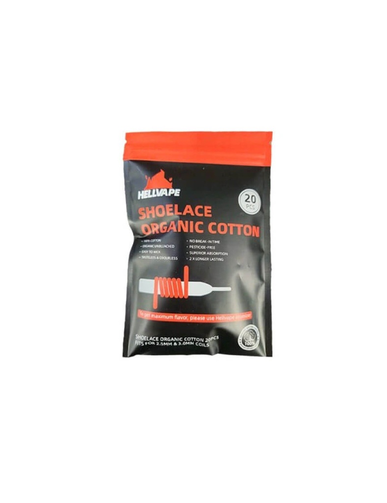 Coton en Lacet Organique (20pcs) | Hellvape