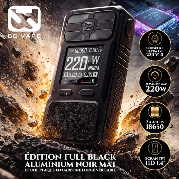 Mod Rayden 220 Full Black | BD Vape 