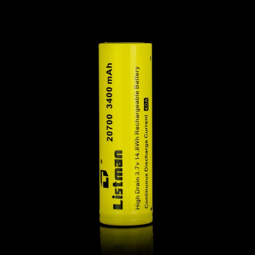 [LST2070040A] Accu Listman 20700 3400mAh 40A