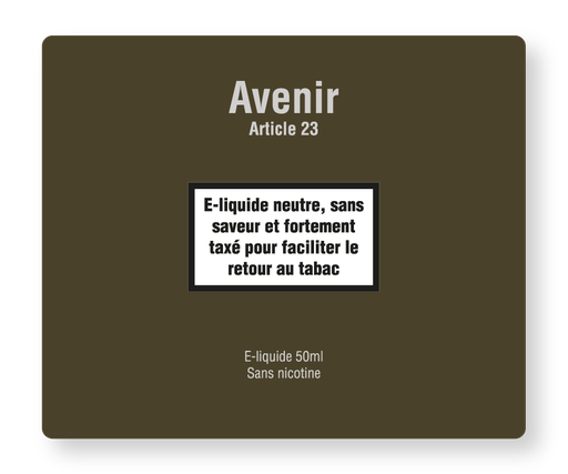 [PLVAVET50] PLV Avenir - Etiquette 50ml